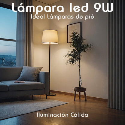 Lámpara led 9w | Equivalente a 80 Watts lámparas de antes