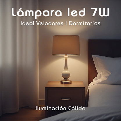 Lámpara led 7w | Equivalente a 50Watts lámparas de antes